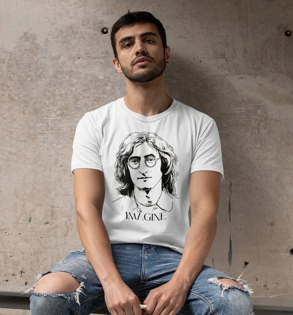 John Lennon The Beatles Portrait Graphic T-Shirt